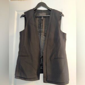 BCBGMAXAZRIA Eddie Sleeveless Black Women's Vest Medium